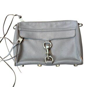 Rebecca Minkoff Mini Crossbody Satchel (No Strap) | Gray Leather Bag | Pre-Owned
